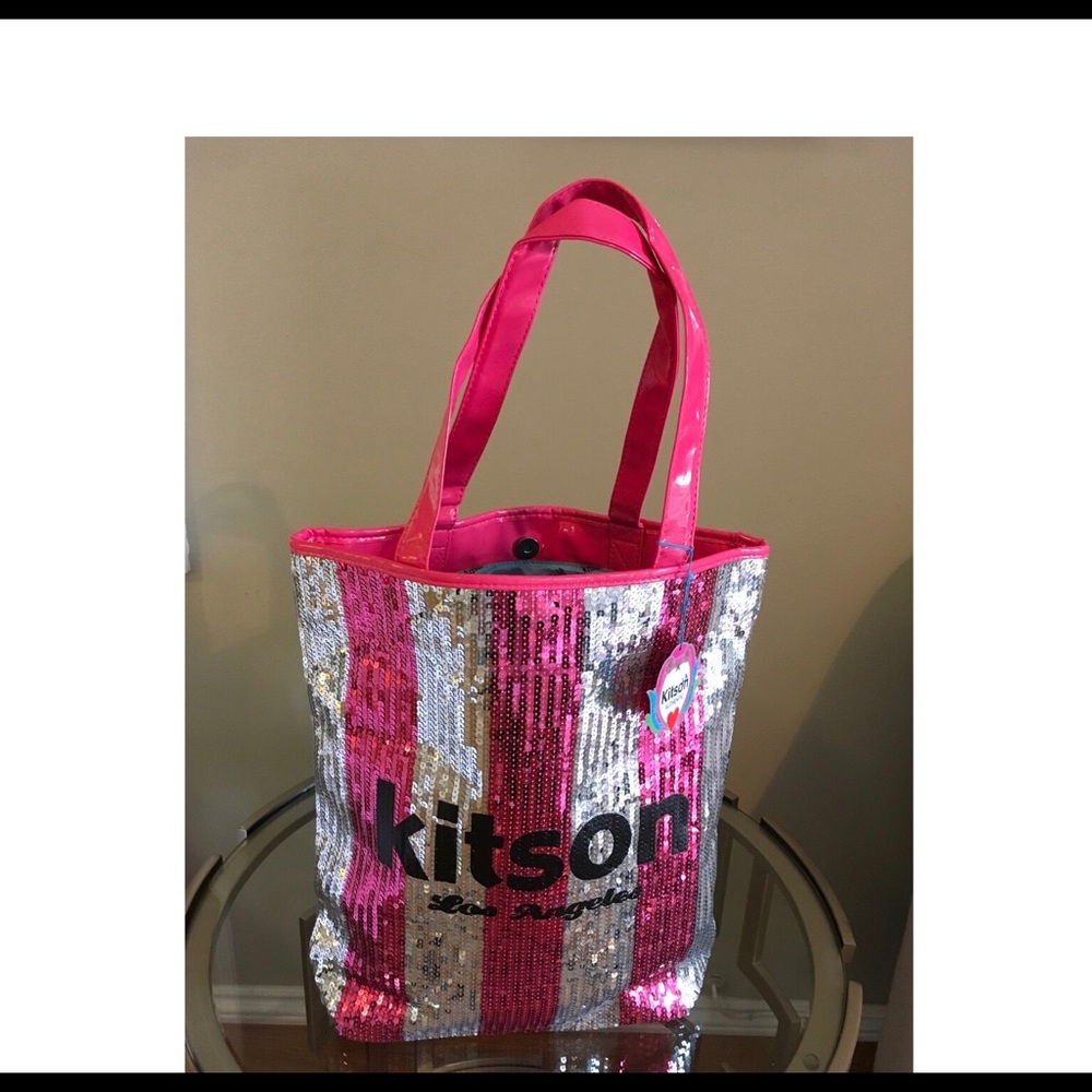 NWT KITSON SEQUINS TOTE BAG.